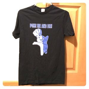 Black “Poke Me and Die!” Short Sleeve Tee